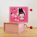 pantera cor de rosa realejo caixa de música