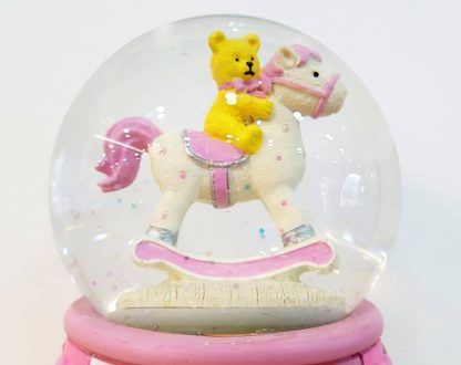 caixa de música globo de neve snowglobe urso bebé baptizado nascimento