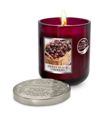 HEART&hOME VELA DE SOJA cerejas pretas doces