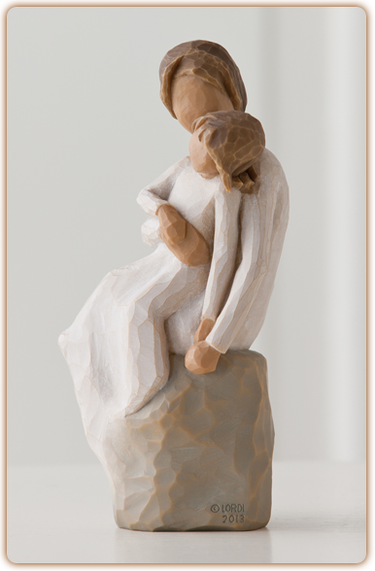 susan lordi figura estátua família anjo peça decoraçao casa significado amizade amor felicidade willow tree desejo aniversário presente mãe maternidade