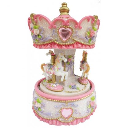 14231 carrossel caixa de música princesa