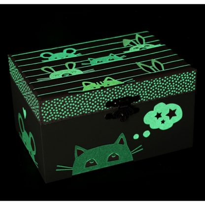 caixa música gatos