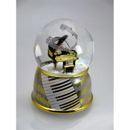 11001 globe snowglobe piano globo de neve caixa de música