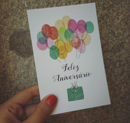 postal aniversário parabéns