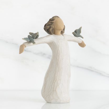 figura estátua família anjo peça decoraçao casa significado amizade amor felicidade willow tree desejo aniversário presente