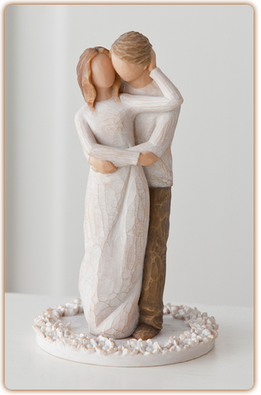 susan lordi figura estátua família anjo peça decoraçao casa significado amizade amor felicidade willow tree desejo aniversário presente topo de bolo juntos together