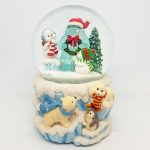 globo de neve christmas snowglobe natal caixa de música urso polar