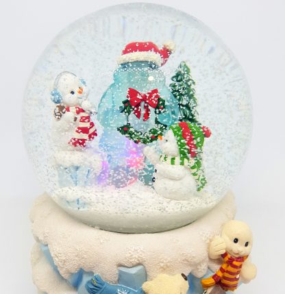 globo de neve christmas snowglobe natal caixa de música urso polar