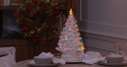 mr. christmas ceramic tree lights natal árvore natal cerâmica luzes
