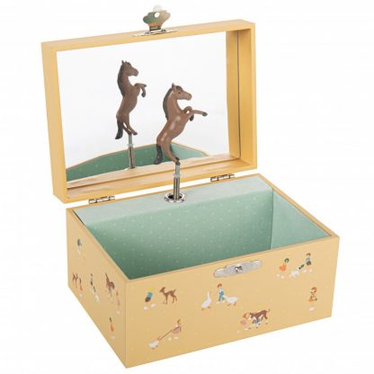 s50074 cavalo cavalinho caixa de música bailarina caixinha princesa
