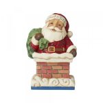 Santa in Chimney Mini Figurine 6009011 pai natal chaminé heartwood creek