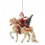 Santa Riding Horse Hanging Ornament 6009460 pai natal heartwood creek