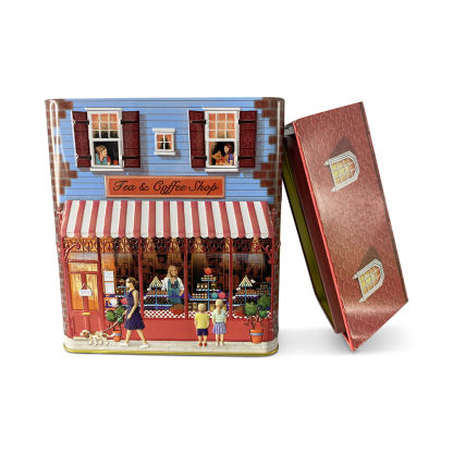 Townhouse Cookie & Sweet lata silver crane casinha natal 001712