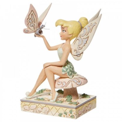 Passionate Pixie - White Woodland Tinkerbell Figurine 6008994 disney traditions jim shore tinkerbell sininho