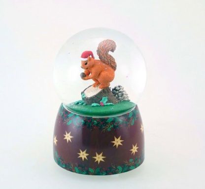 snowglobe sleigh globo de neve natal trenó caixa de música 58041 pai natal teddy cardinal cães esquilo 80008