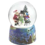 58013 snowglobe sleigh globo de neve natal trenó caixa de música
