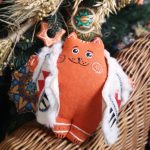 koza dereza gato natal decoração natal ucrânia