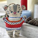 artesanato presépio sagrada família nativity ucrânia gato gatinho 2022 ano do tigre tiger year