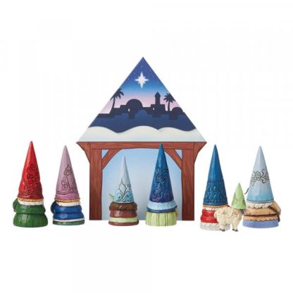 Christmas Gnome Nativity Set 6009346 presépio original jim shore heartwood creek