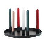 6 bougeoirs aimantés sur plateau pour bougies de table 800431 prato vela castiçal bougies la française