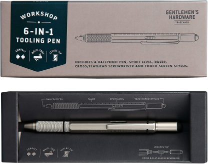 gen491 gentlemen's hardware sugestão natal homem caneta multi-funções