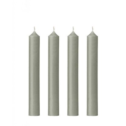 Coffret 12 bougies classiques 7h ciment vela de mesa castiçal blf bouguies la française