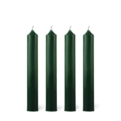 blf bougies la française castiçal vela de mesa jantar Coffret 12 bougies classiques 7h vert Noël