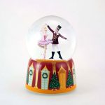 80006 nutcrackersuite snow globe globo de neve caixa de música bailado quebra-nozes
