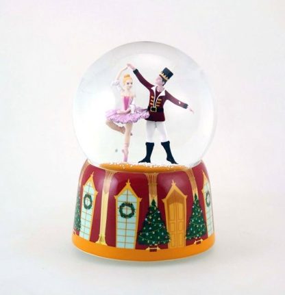 80006 nutcrackersuite snow globe globo de neve caixa de música bailado quebra-nozes