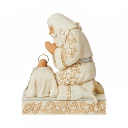 Holiday Lustre Santa with Baby Jesus Figurine 6009397 jim shor heartwood creek pai natal