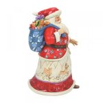 Click images to enlarge... Additional Images Walking Santa with Winter Scene Figurine 6008878 jim shore heartwood creek pai natal