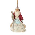 Santa with Snowflake Hanging Ornament 6009488 jim shore pai natal conto de fadas heartwood creek