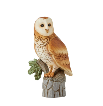 Barn Owl Figurine 6010444 "Woodland Wisdom" jim shore heartwood creek colecção mochos corujas