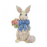 Conejo con Lazo y Ramo de Flores Bunny with Bow and Flowers Mini Figurine 6010277 jim shore coelho páscoa