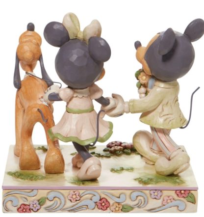 6010101 Spring Mickey, Minnie and Pluto Figurine 6010101 disney traditions jim shore mickey minnie pluto