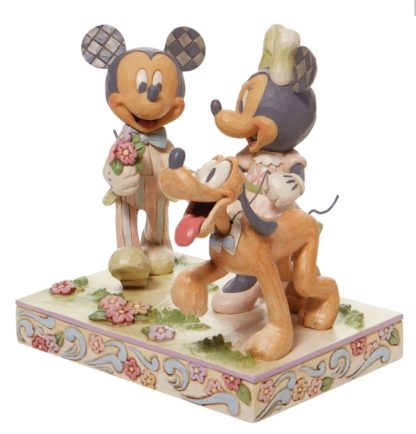 6010101 Spring Mickey, Minnie and Pluto Figurine 6010101 disney traditions jim shore mickey minnie pluto