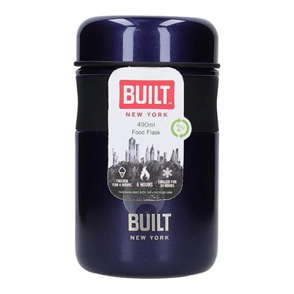 Built 490ml Midnight Blue Food Flask termo sólidos aço built ny