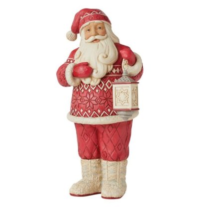Santa with Fuzzy Boots Figurine 6010833 jim shore heartwood creek santaclaus pai natal
