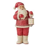 Santa with Fuzzy Boots Figurine 6010833 jim shore heartwood creek santaclaus pai natal