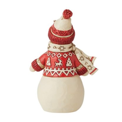 Snowman Figurine 6010835 The Nordic Noel Collection boneco de neve jim shore heartwood creek