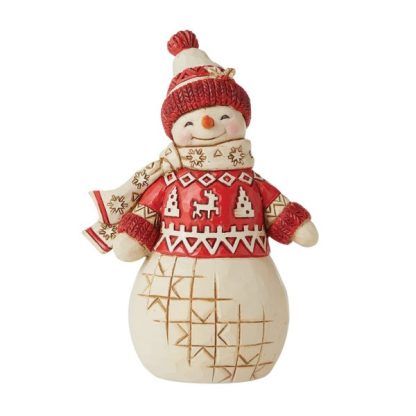 Snowman Figurine 6010835 The Nordic Noel Collection boneco de neve jim shore heartwood creek