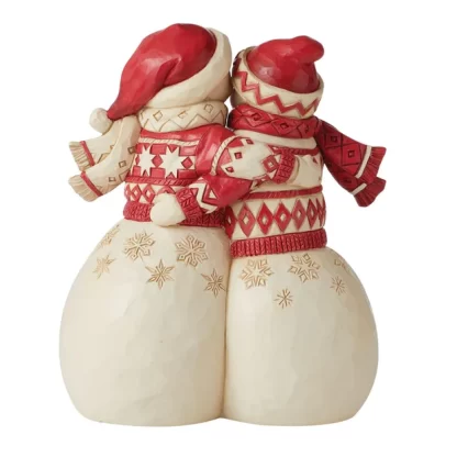 Snowman Figurine 6010835 The Nordic Noel Collection boneco de neve jim shore heartwood creek 6010834 couple