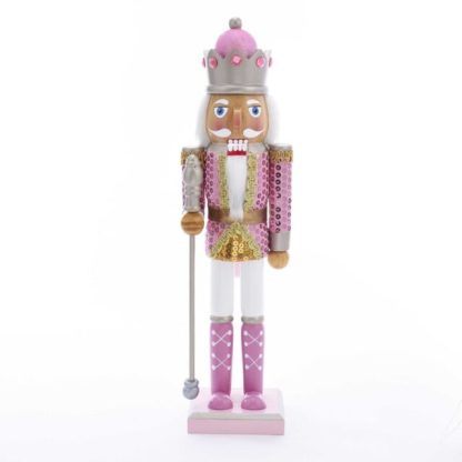 c5887 nutcracker pink kurt adler quebra nozes natal christmas