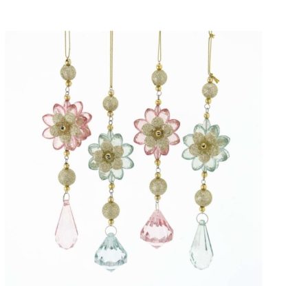 kurt adler pendente snowflake natal d3858