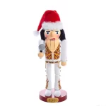 10" Elvis Presley® In White Suit Nutcracker elvis presley nutcracker quebra nozes natal