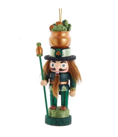 HA0597 6" Hollywood Nutcrackers™ Irish Nutcracker Ornament irish boa sorte trevo fortuna nutcracker quebra nozes natal