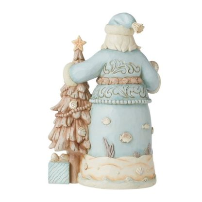 Santa with Starfish Tree Figurine 6010805 pai natal jim shore santaclaus