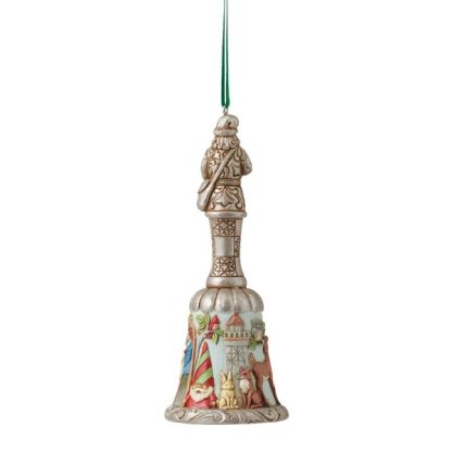 Santa Through the Years Bell Ornament 6010830 sino pai natal jim shore heartwood creek