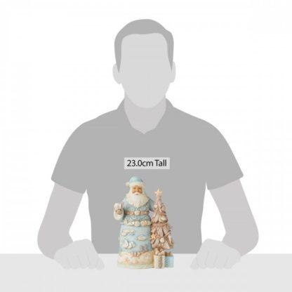 Santa with Starfish Tree Figurine 6010805 pai natal jim shore santaclaus