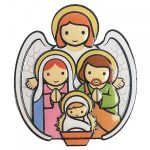 Íman Sagrada Família com Anjo da Guarda Referência 289904